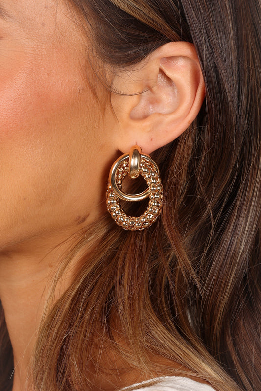 Sierra Textured Double Hoops